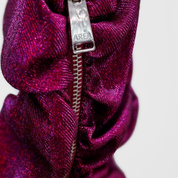 Area Fuchsia Ruched Mini Dress - Picture 8 of 11